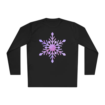 Large Snowflake Adult Long Sleeve Tee