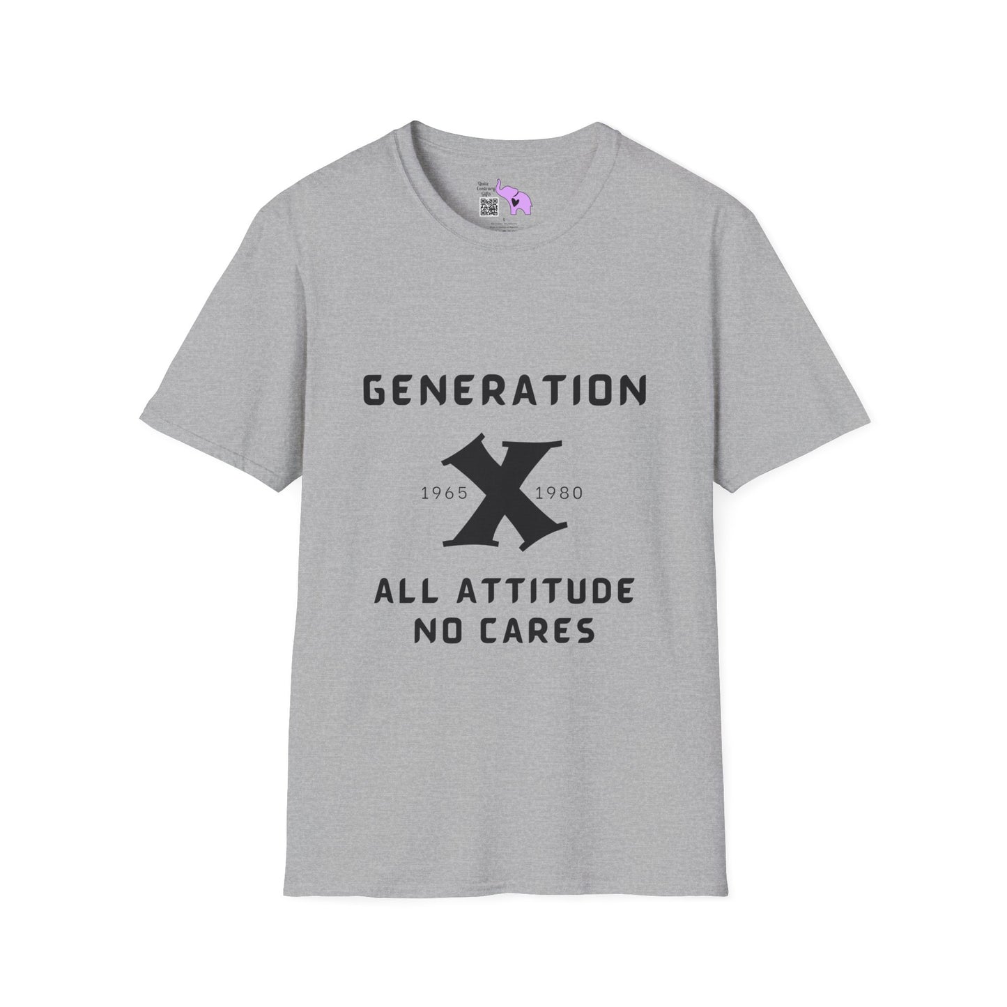 GenX w/years All Attitude No Cares T-shirt