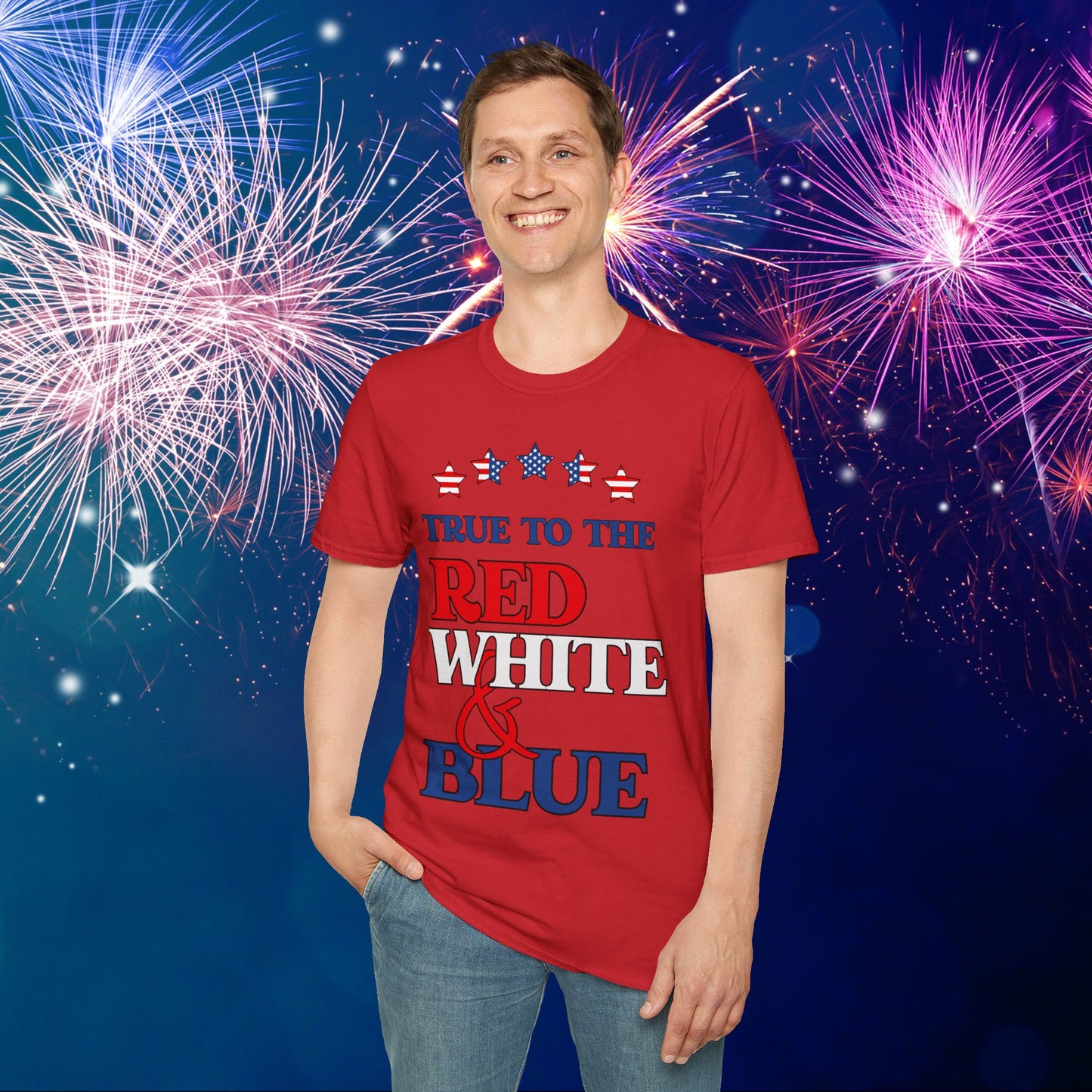 True To The Red White & Blue Adult T-shirt