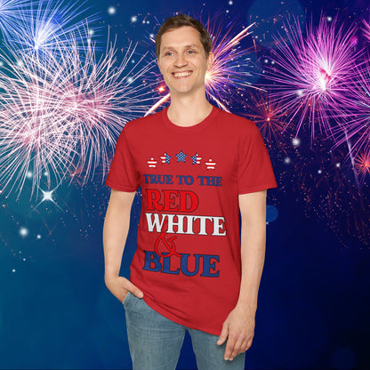 True To The Red White & Blue Adult T-shirt