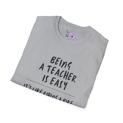 Being A Teacher Is Like Riding A Bike... Adult T-shirt