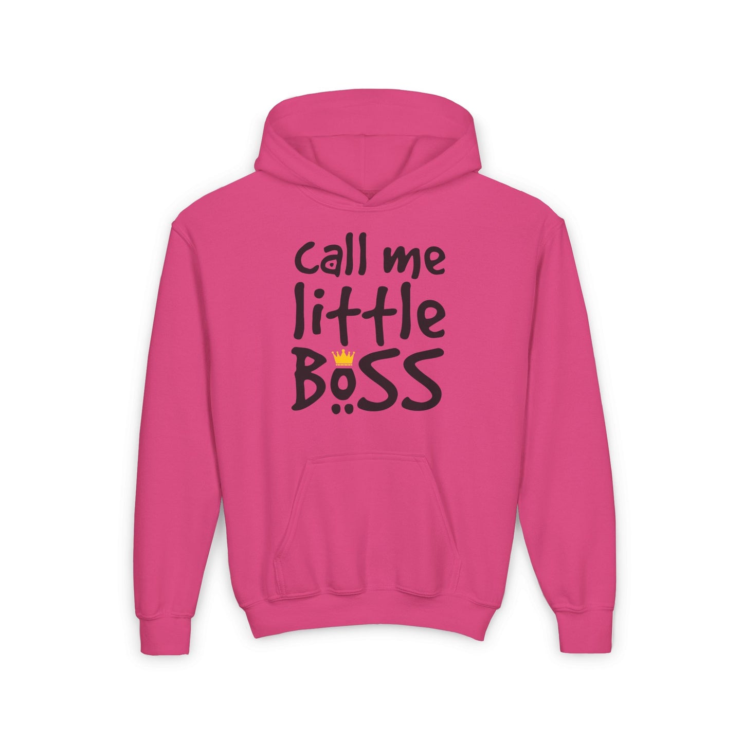 Call Me Little Boss Youth Heavy Blend Hoodie