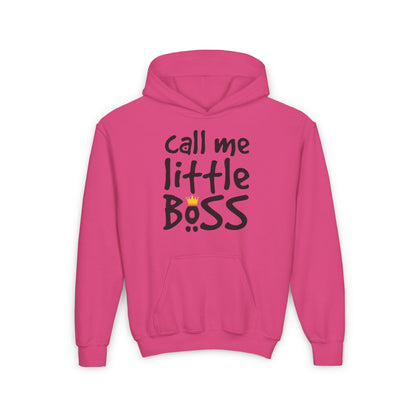 Call Me Little Boss Youth Heavy Blend Hoodie