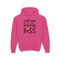 Call Me Little Boss Youth Heavy Blend Hoodie