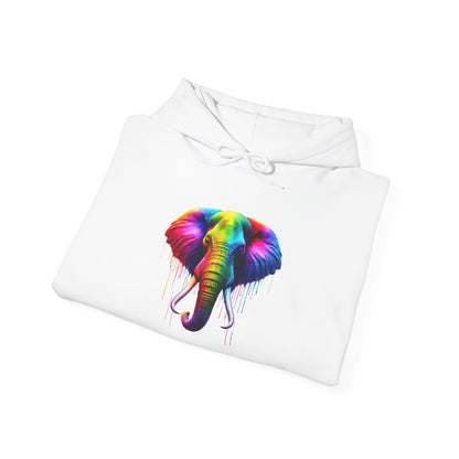Colorful Elephant Heavy Blend™ Hooded Sweatshirt