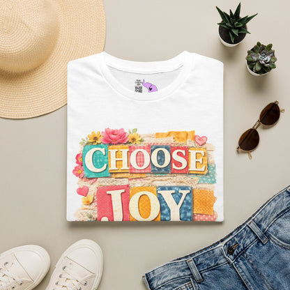 Choose Joy (Lace Collage) Adult T-shirt