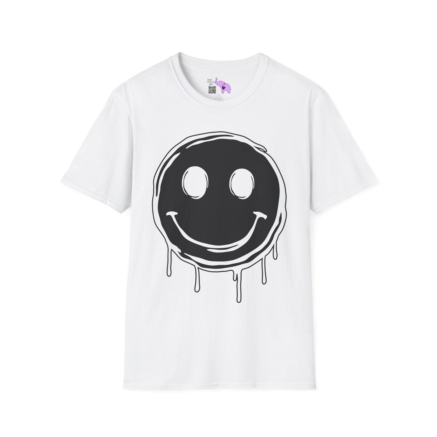 Melty Smiley Face Adult T-shirt