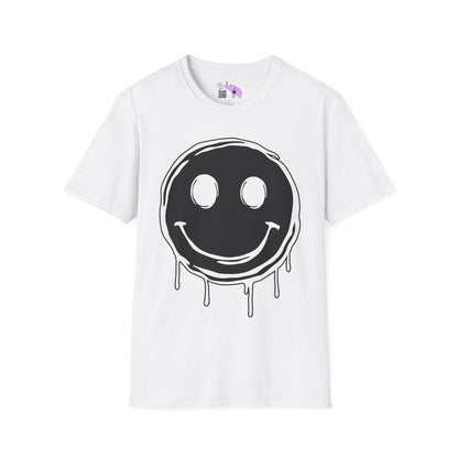 Melty Smiley Face Adult T-shirt
