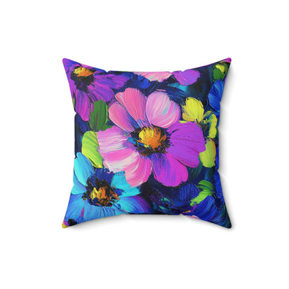 Watercolor Daisies Throw Pillow