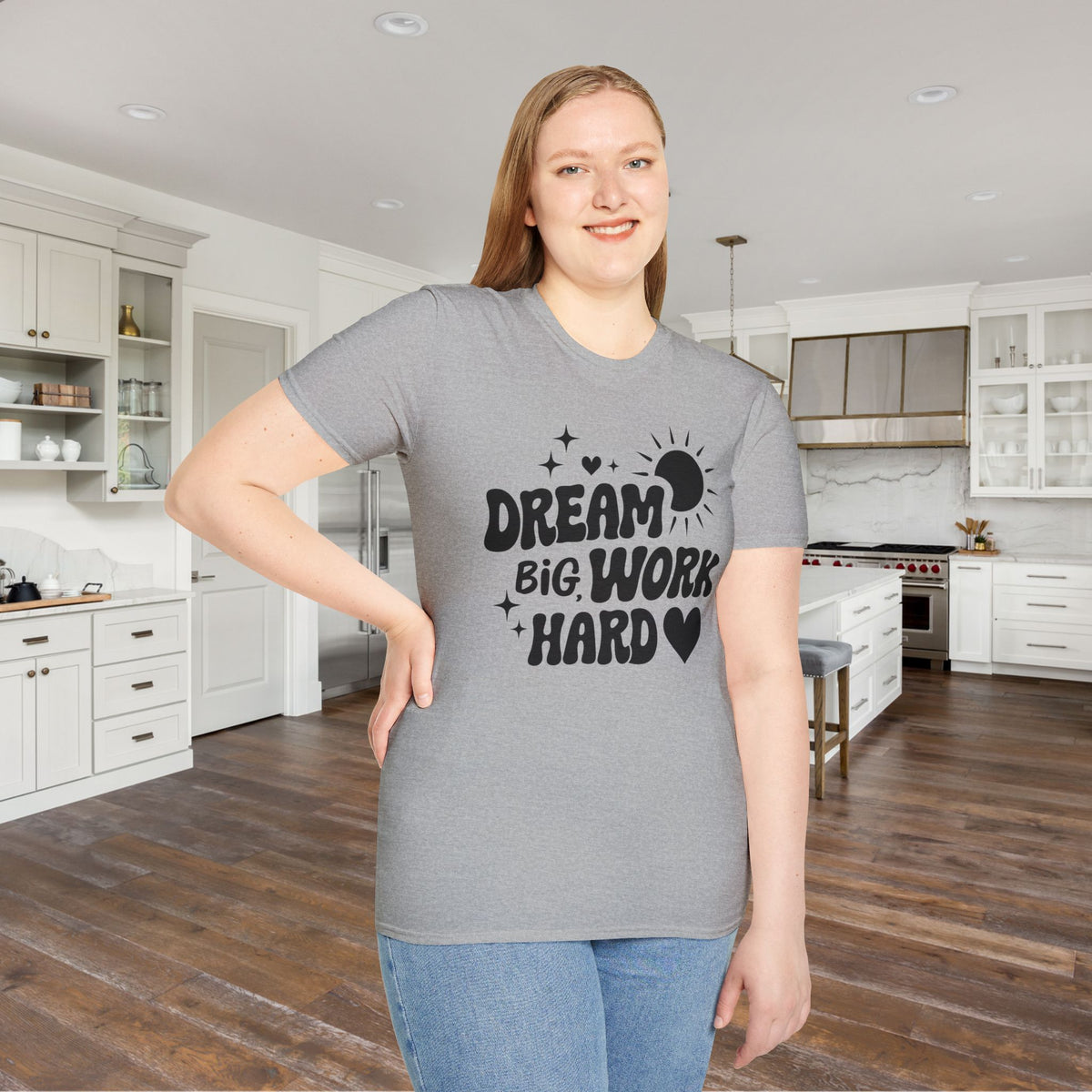 Dream Big Work Hard Adult T-shirt