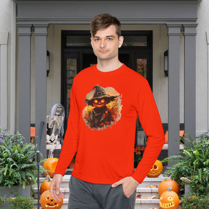 Halloween Scarecrow 4 Adult Long Sleeve Tee