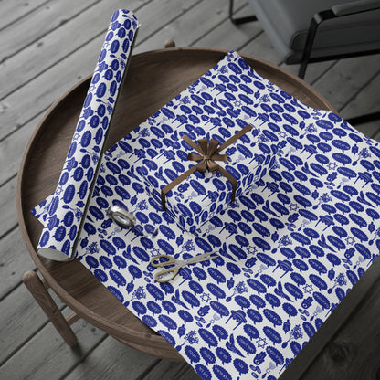 Celestial Celebration Hanukkah Wrapping Paper