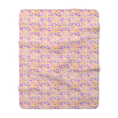 Peach Sorbet Camo Fleece Blanket