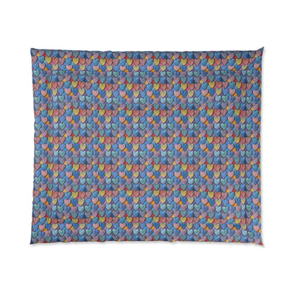 Color Pop Leather Hearts Comforter