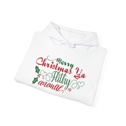Merry Christmas Ya Filthy Animal Heavy Blend™ Hooded Sweatshirt