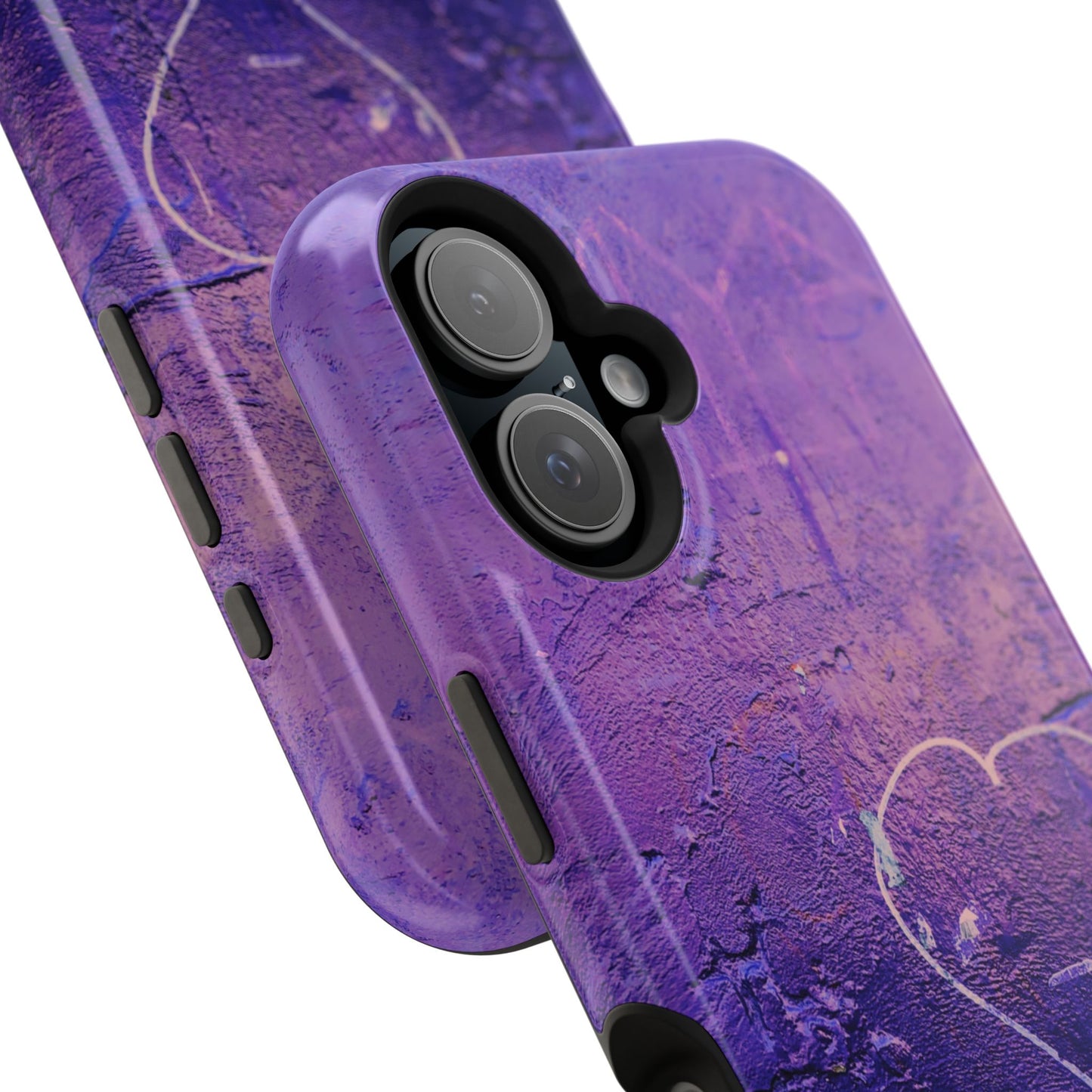 Purple Heart Wall MagSafe® Compatible Tough Case for iPhone