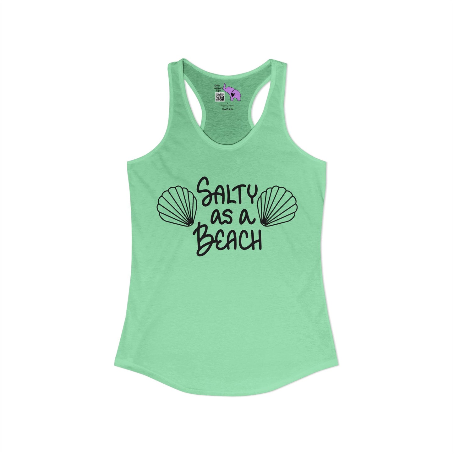 Salty As A Beach Women's Ideal Racerback Tank