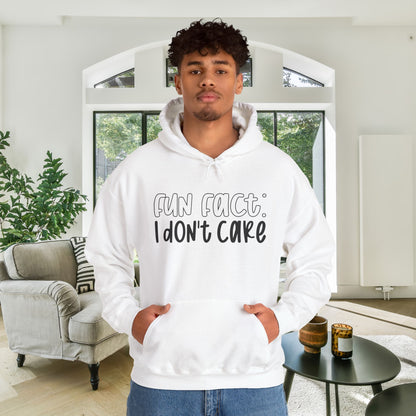 Fun Fact I Don't Care Adult Heavy Blend™ Hoodie