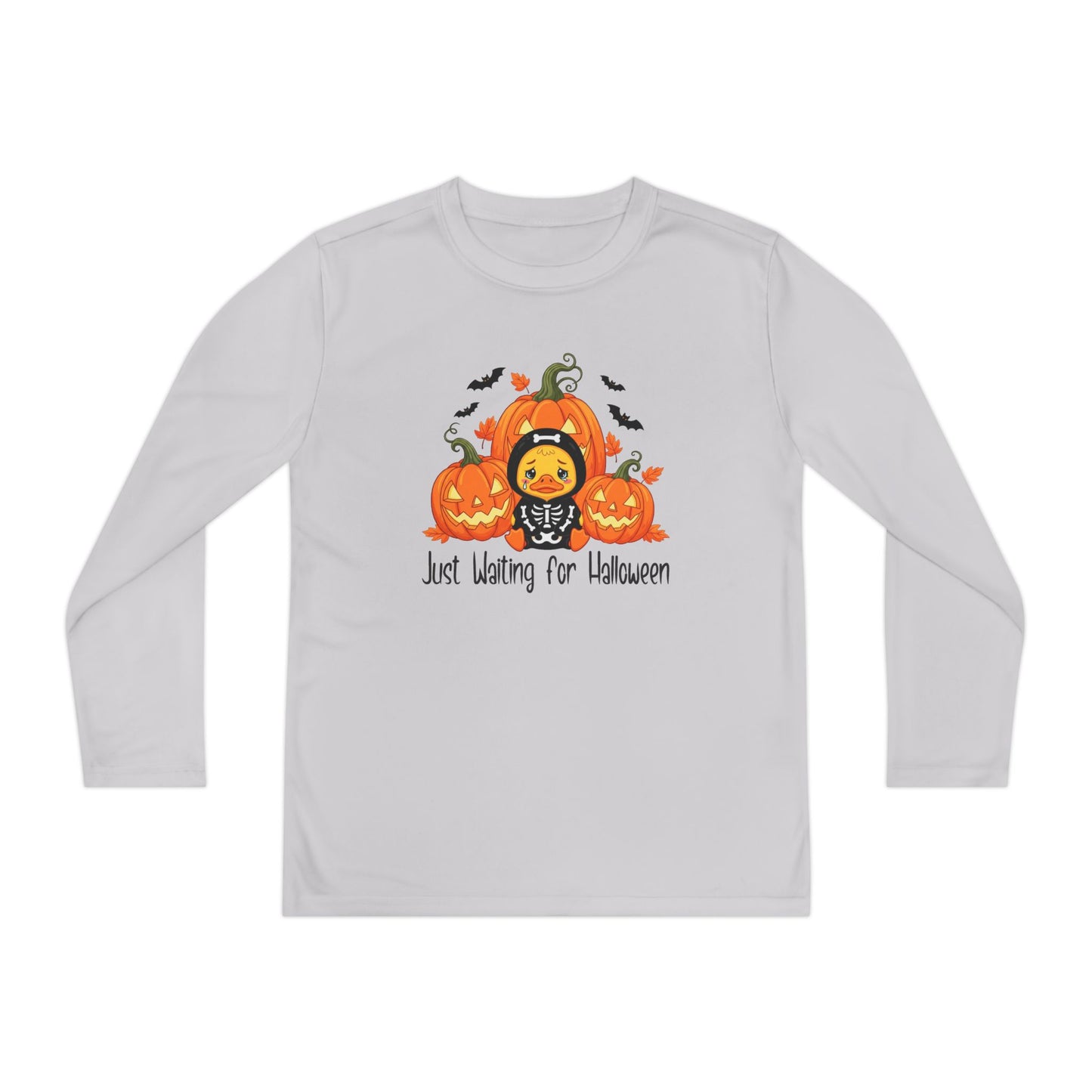 Just Waiting for Halloween Youth Long Sleeve Tee