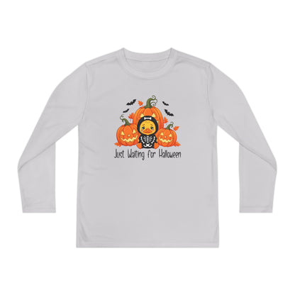 Just Waiting for Halloween Youth Long Sleeve Tee