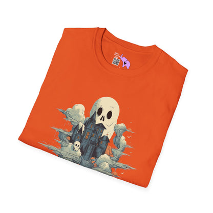 Creepy Ghost 14 Adult T-shirt