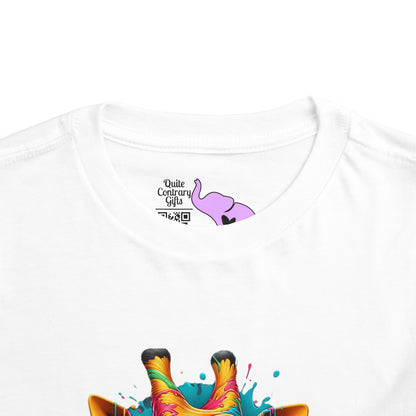 Colorful Giraffe Toddler Tee