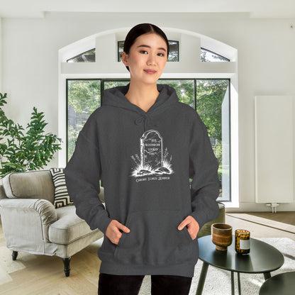"Her Bloodwork Looked Fine" Headstone  Heavy Blend™ Hooded Sweatshirt