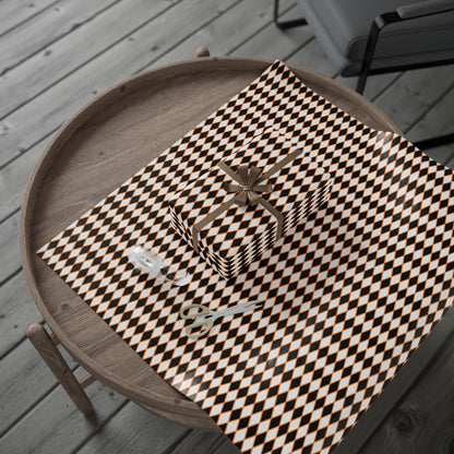 Midnight Ember Harlequin Wrapping Paper