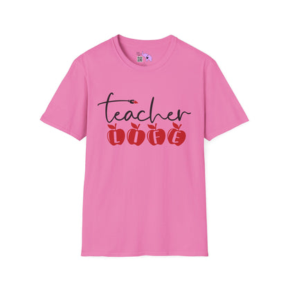 Teacher Life (Apples) Adult T-shirt