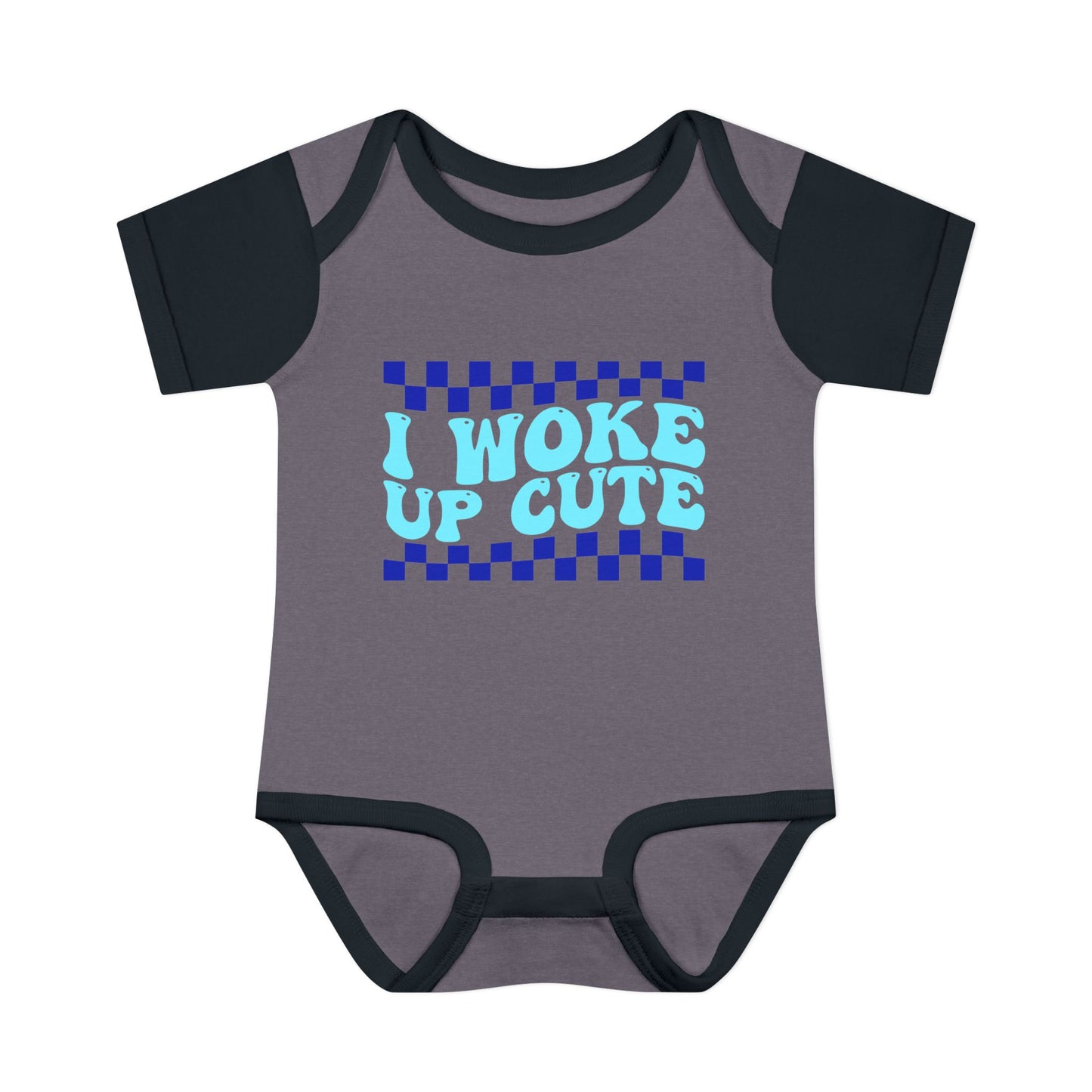 I Woke Up Cute Infant Baby Rib Bodysuit