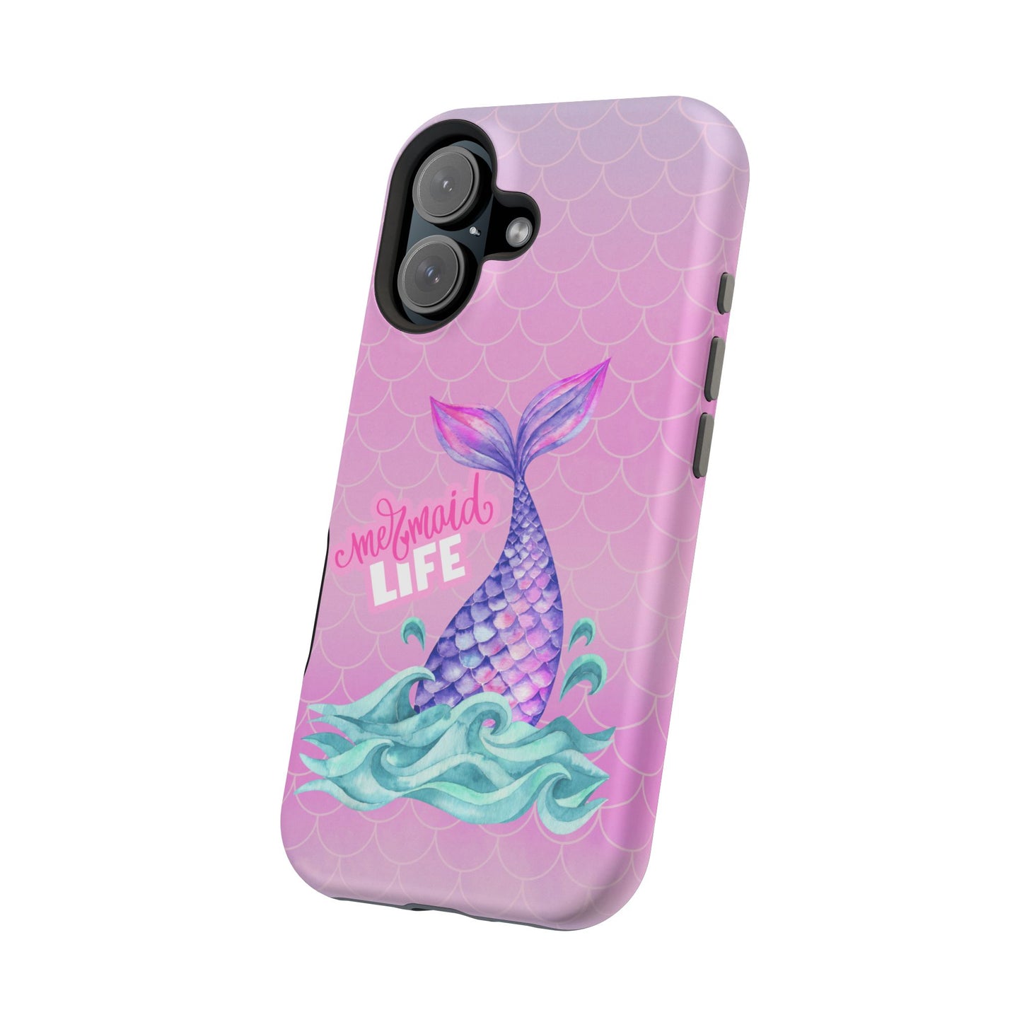 Pink Mermaid Life MagSafe® Compatible Tough Case for iPhone