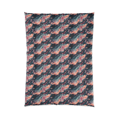 Pink Venom Marble Comforter