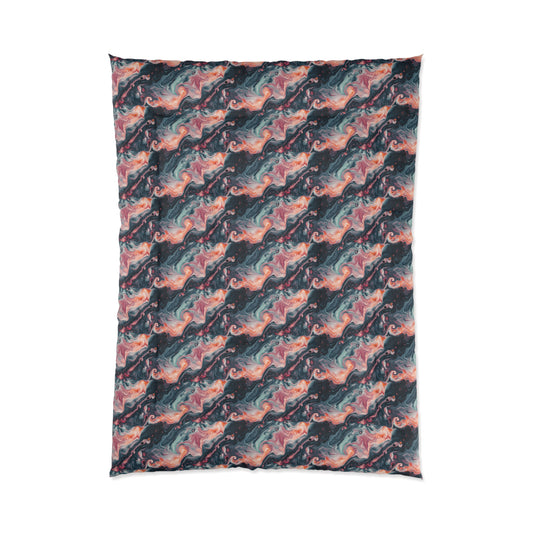 Pink Venom Marble Comforter