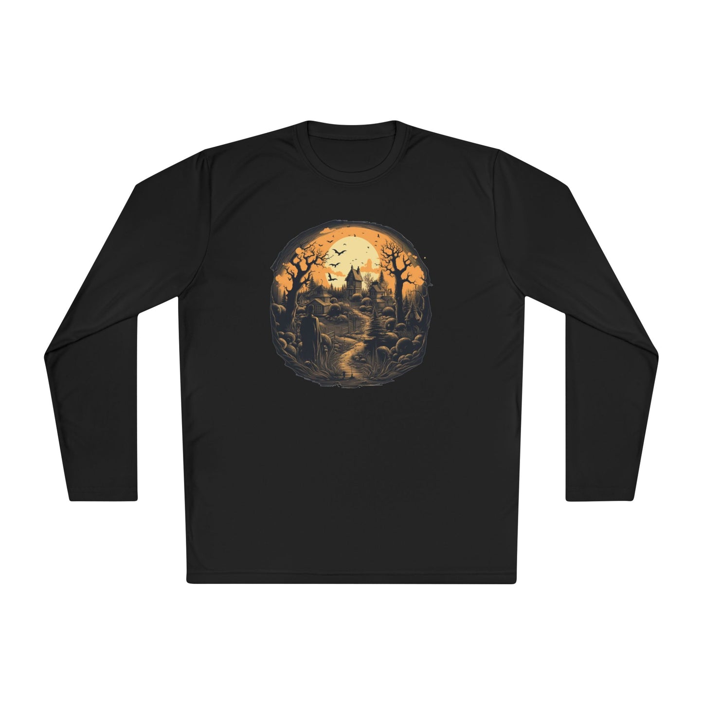 Creepy Cemetery 4 Adult Long Sleeve Tee