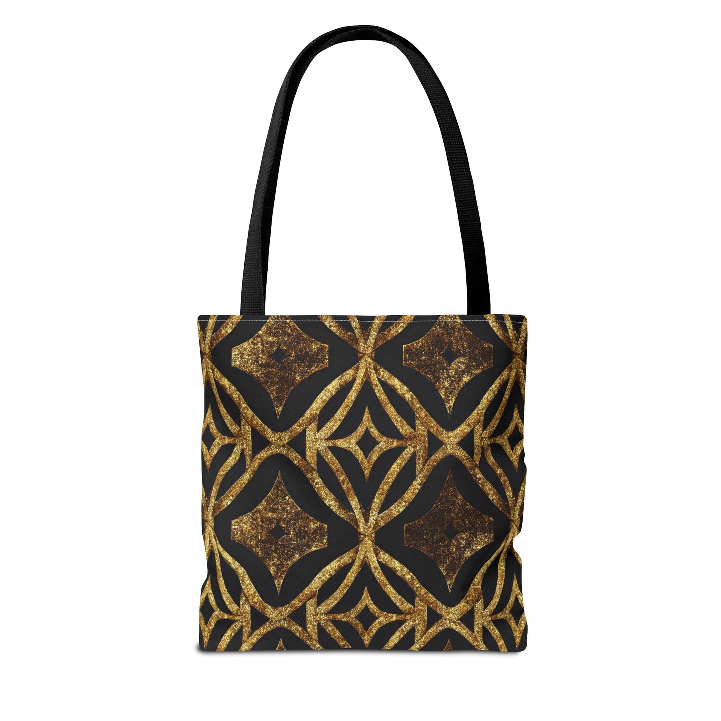 Golden Star Lattice Canvas Tote Bag