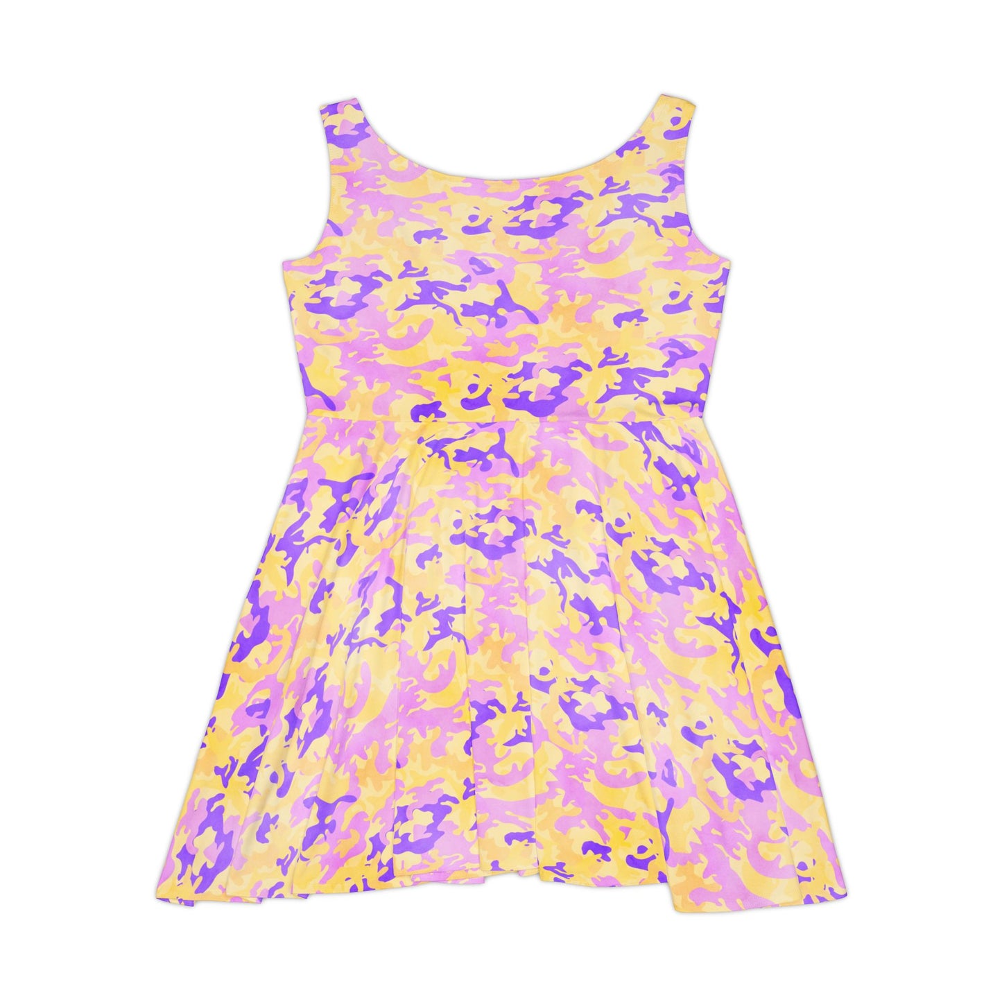 Peach Sorbet Camo Women's Skater Dress