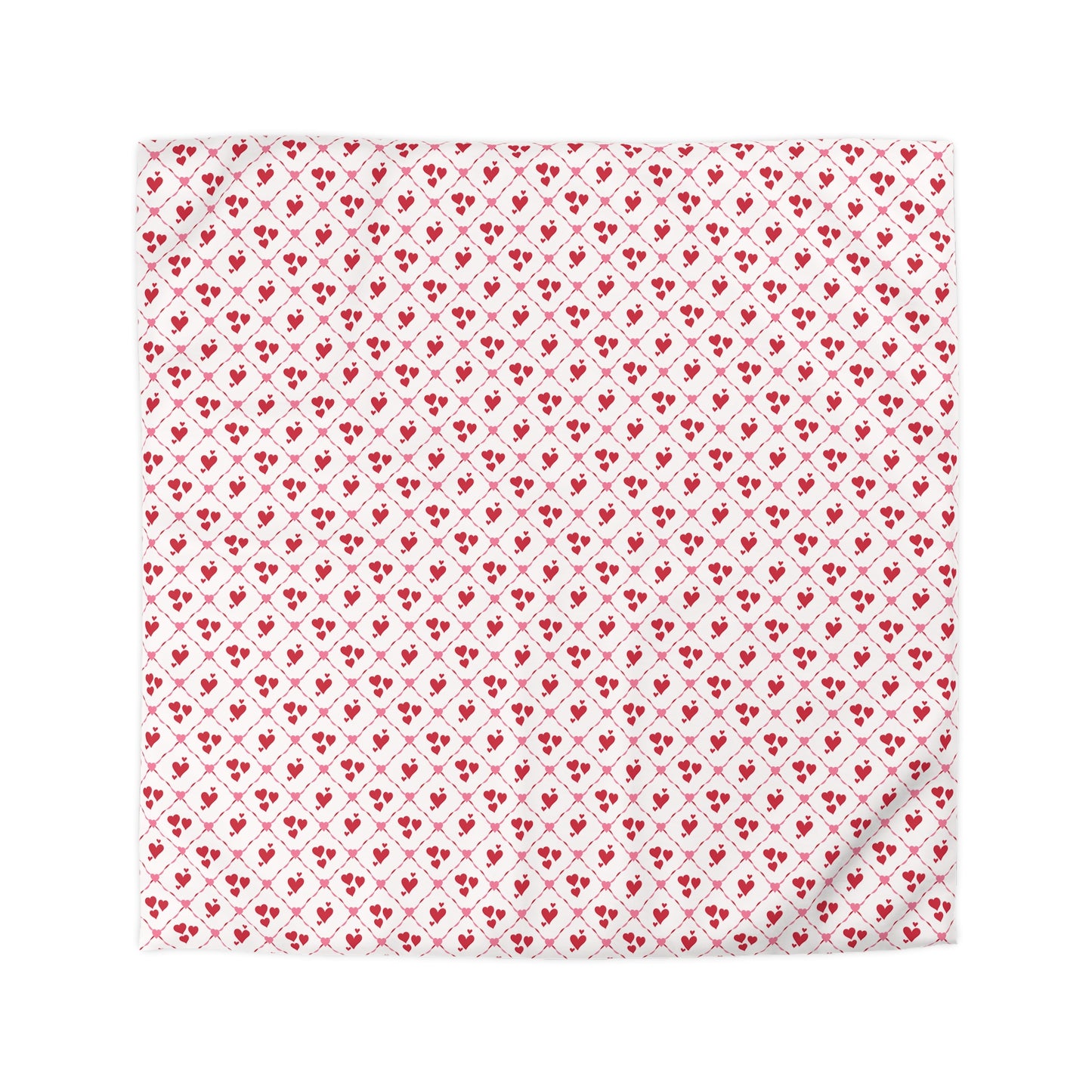 Cupid’s Lattice Microfiber Duvet Cover