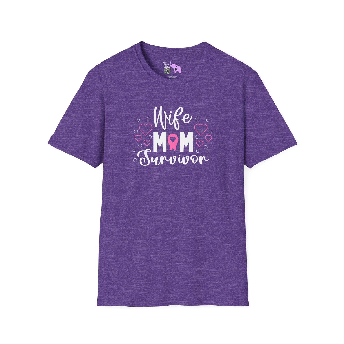 Wife Mom Survivor Adult T-shirt