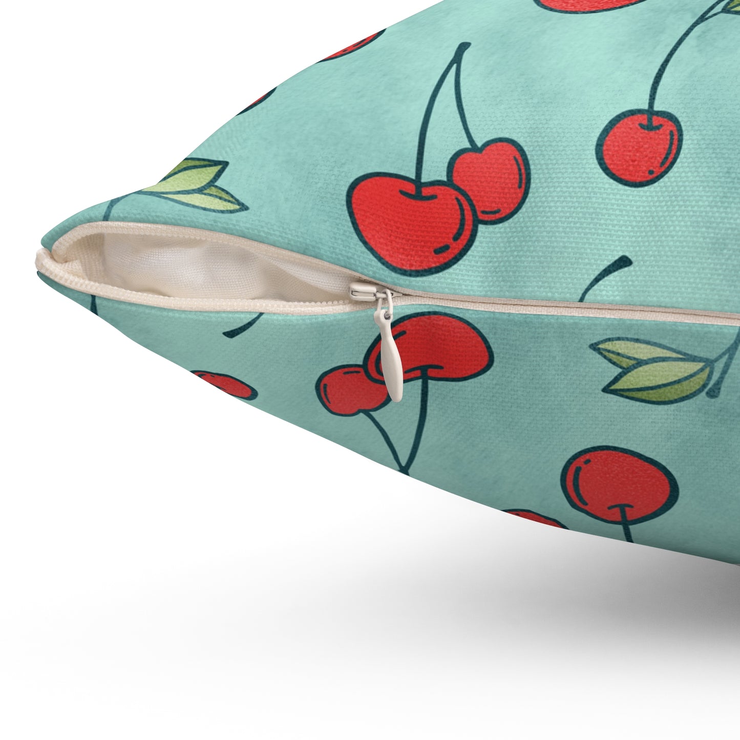Cherry Jubilee Throw Pillow