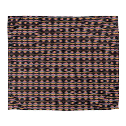 Midnight Clay Cairn Stripes Microfiber Duvet Cover