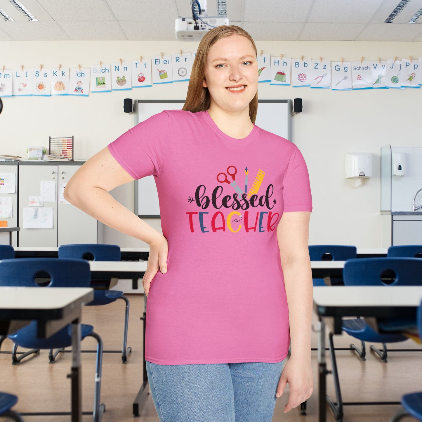 Blessed Teacher Adult T-shirt