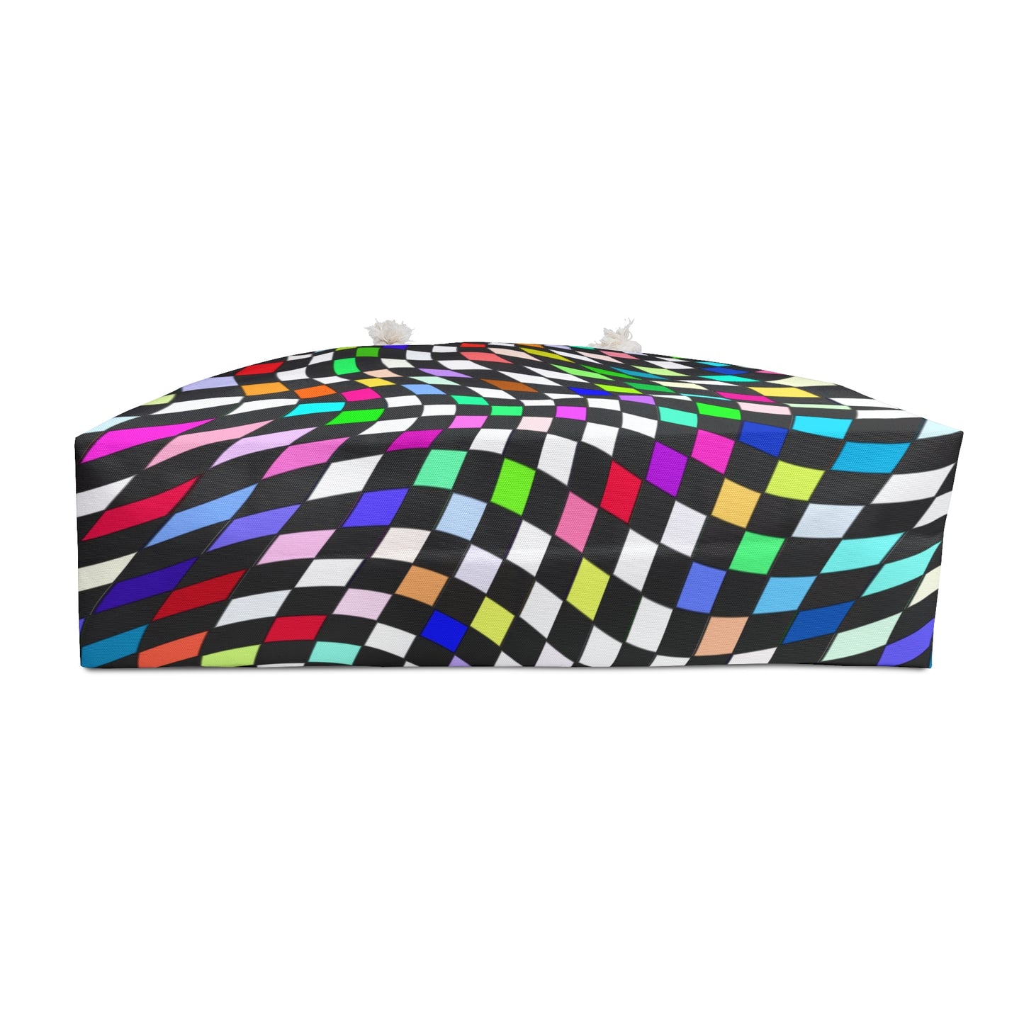 Warped Colorful Checkered Weekender Bag