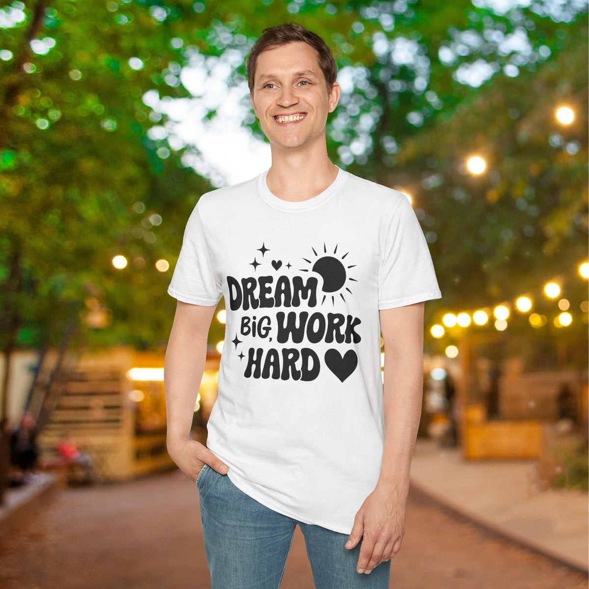 Dream Big Work Hard Adult T-shirt