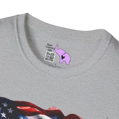Distressed American Flag Adult T-shirt