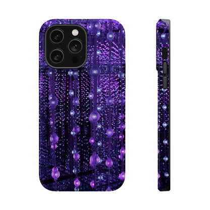Purple Raindrops MagSafe® Compatible Tough Case for iPhone