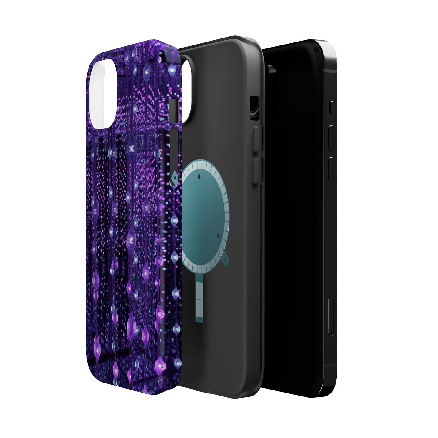 Purple Raindrops MagSafe® Compatible Tough Case for iPhone