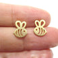 Bee Alloy Plated Earrings