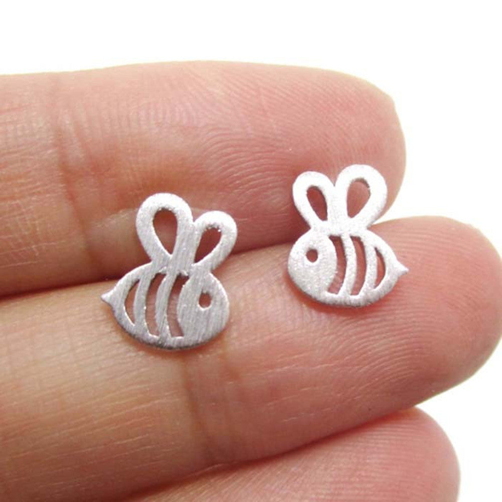 Bee Alloy Plated Earrings