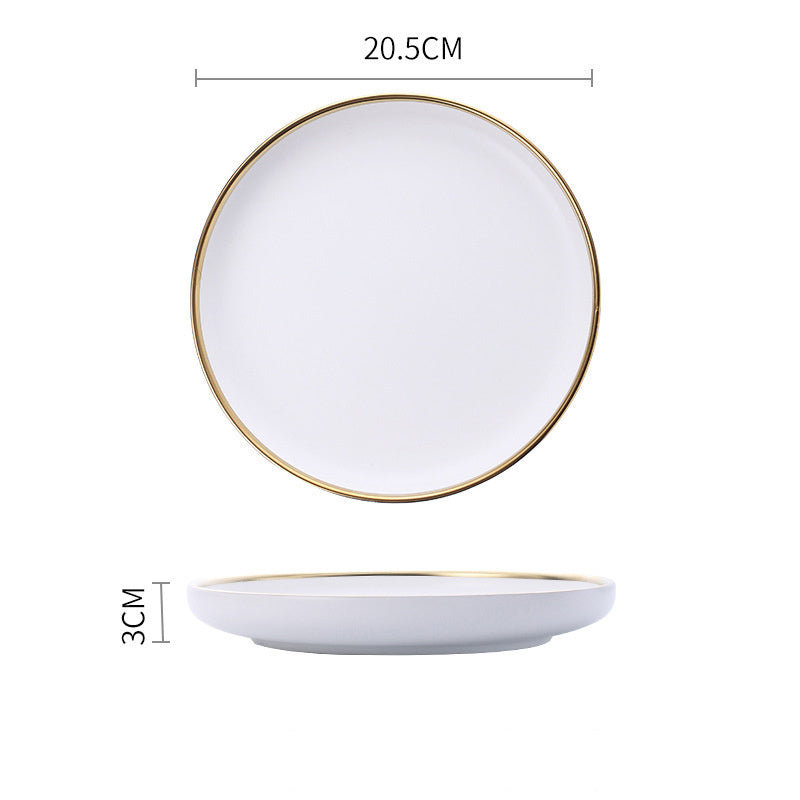 Signature Gold & Silver Trim Dinnerware Set
