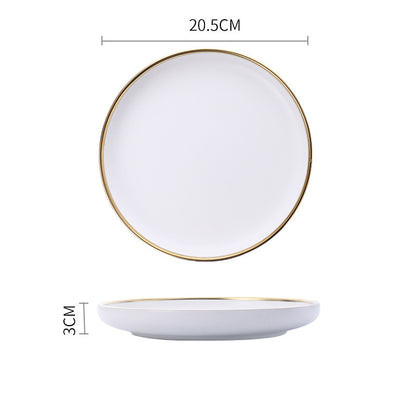 Signature Gold & Silver Trim Dinnerware Set